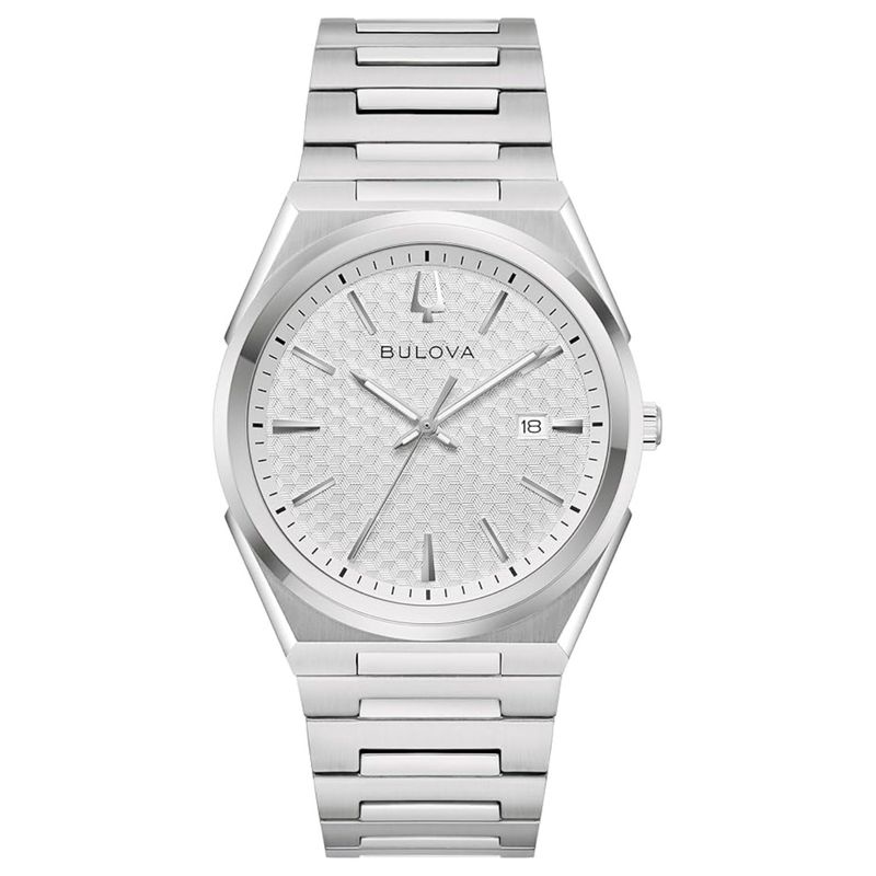 Bulova Mens Guilloche Silver Dial Watch 96b481 Bulova Mens Guilloche Silver Dial Watch 96b481